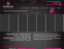 Tablet Screenshot of nuances-evenementiel.fr